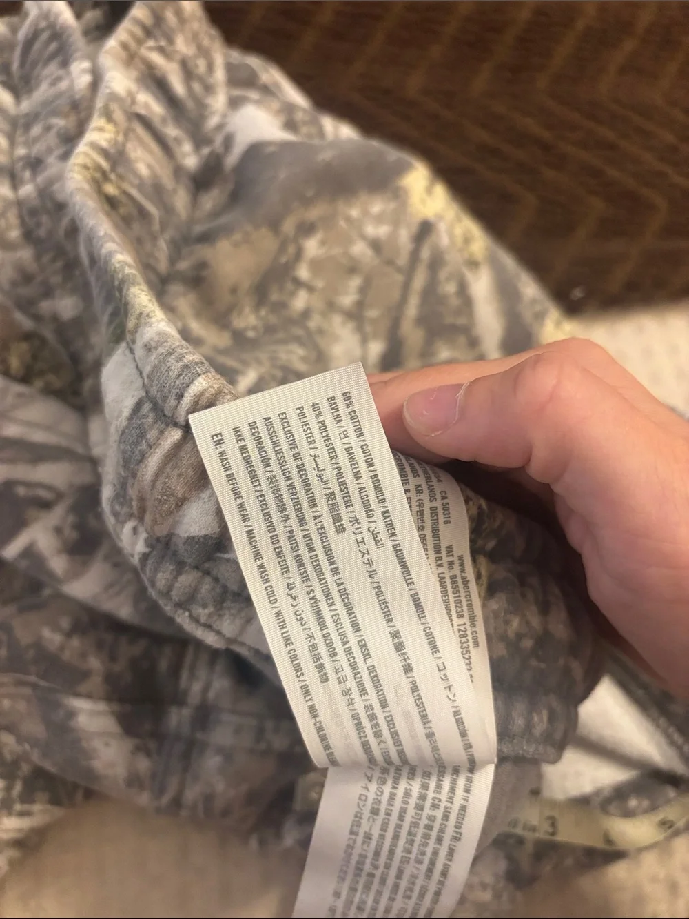 Abercrombie & Fitch Men's Camouflage Athletic Shorts - Gray, Brown, Tan